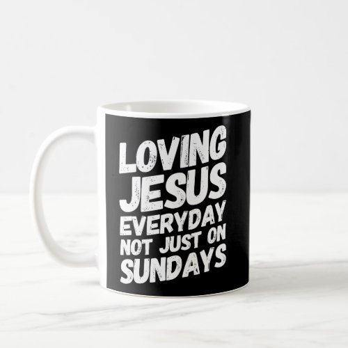 I Love Jesus With Positive Religious Message Coffee Mug