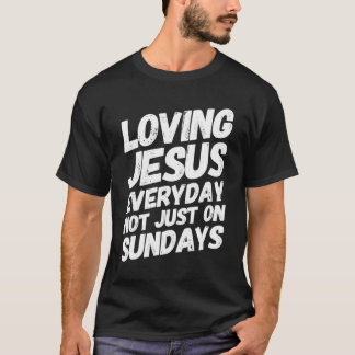 I Love Jesus With Positive Religious Message T-Shirt