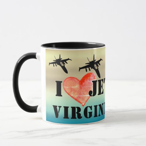 I Love Jet Noise Virginia Beach Mug