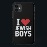 I Love Jewish Boys I Heart Jewish Boys Hanukkah iPhone 11 Case<br><div class="desc">I Love Jewish Boys I Heart Jewish Boys Hanukkah</div>