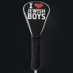 I Love Jewish Boys I Heart Jewish Boys Hanukkah Golf Head Cover<br><div class="desc">I Love Jewish Boys I Heart Jewish Boys Hanukkah</div>