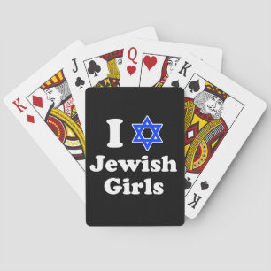 I Love Jewish Girls Poker Cards