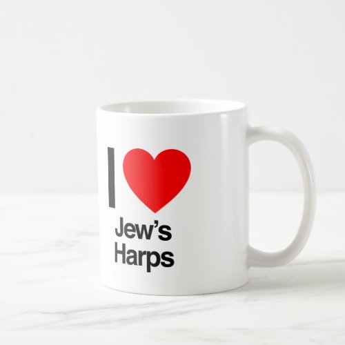 i love jews harps coffee mug