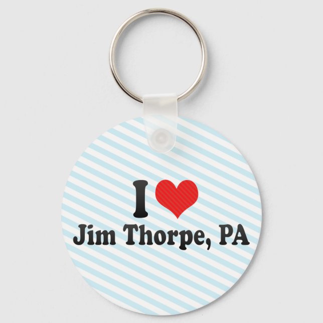 I Love Jim Thorpe, PA Keychain (Front)