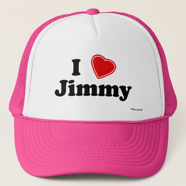 I Love Jimmy Trucker Hat (Front)
