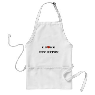 I Love Jiu Jitsu.png Adult Apron