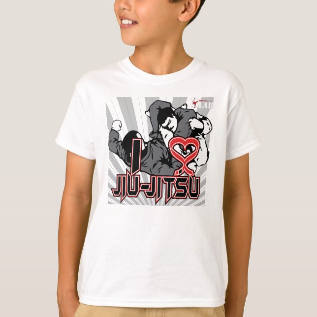 I Love Jiu-Jitsu T-Shirt (Front)