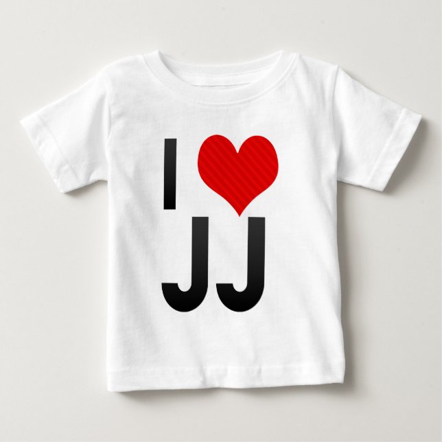 I Love JJ Baby T-Shirt (Front)