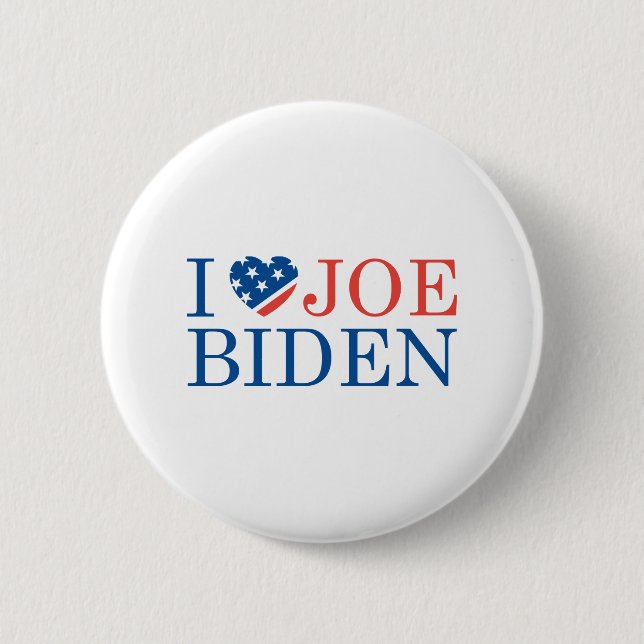 I Love Joe Biden 2020 Button (Front)