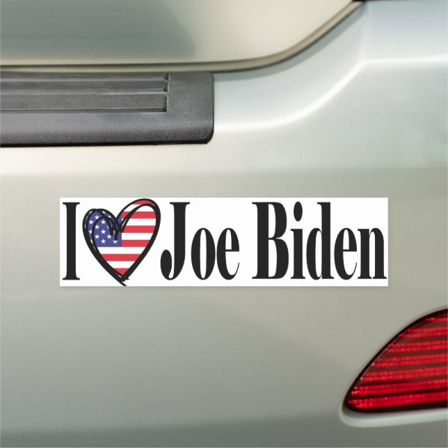 I Love Joe Biden Bumper Magnet (In Situ)