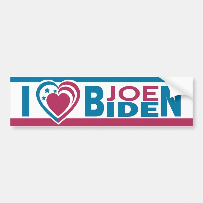 I Love Joe Biden Bumper Sticker 2976