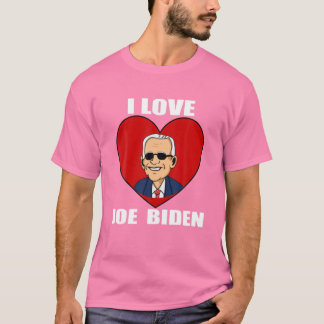 I Love Joe Biden Heart – Pro President Joe Biden T-Shirt