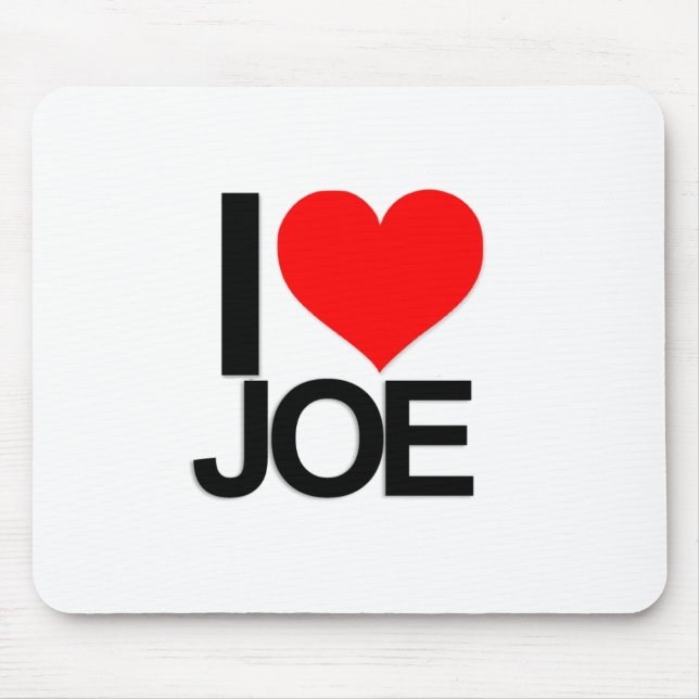 I Love Joe Mousepad (Front)