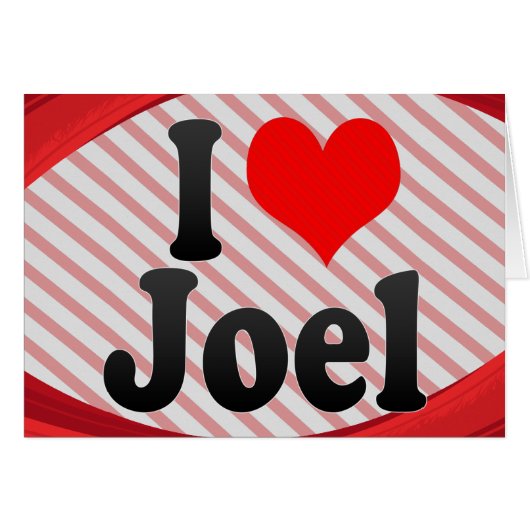 I love Joel Cards (Front Horizontal)