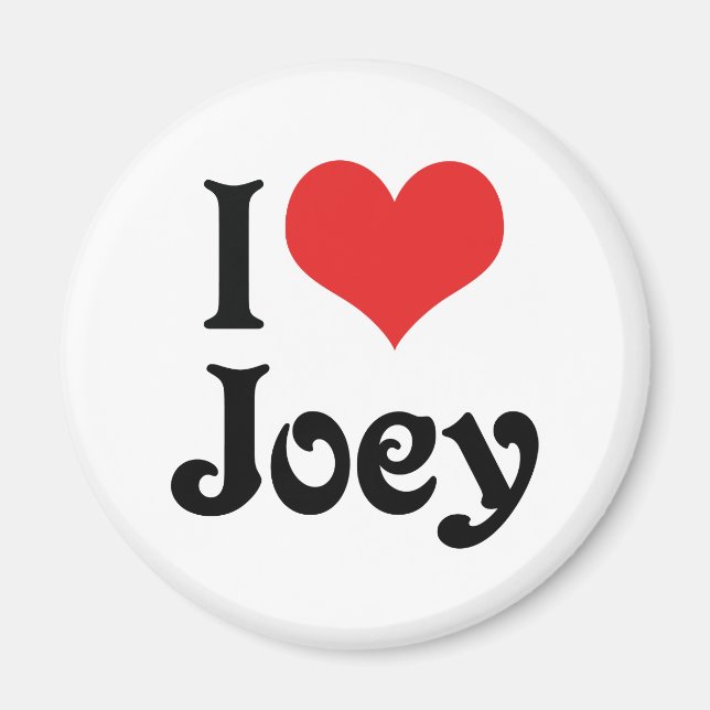 I Love Joey Magnet (Front)