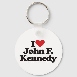 I Love John F Kennedy Keychain