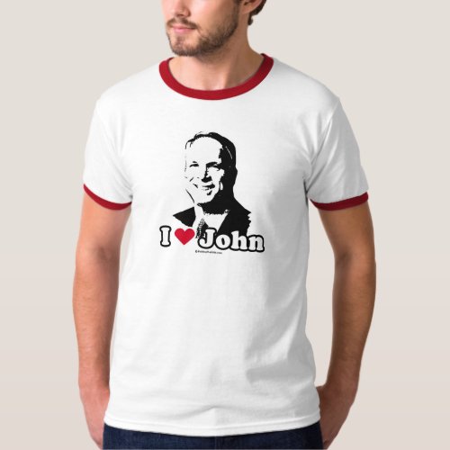I Love John McCain T_shirt