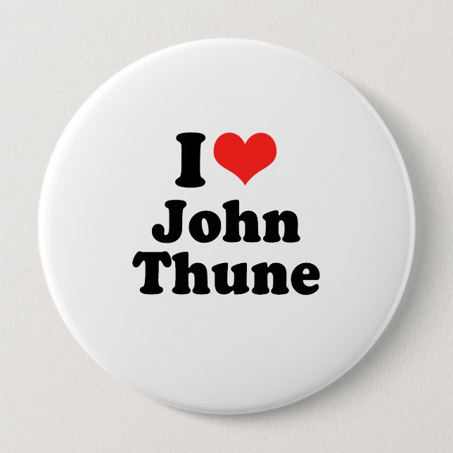 I Love John Thune Pinback Button (Front)