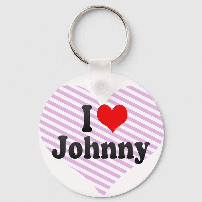 I love Johnny Keychain (Front)