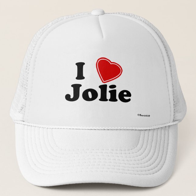 I Love Jolie Trucker Hat (Front)