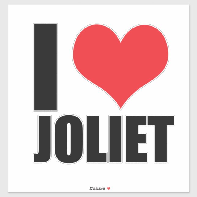 I love Joliet Sticker (Sheet)
