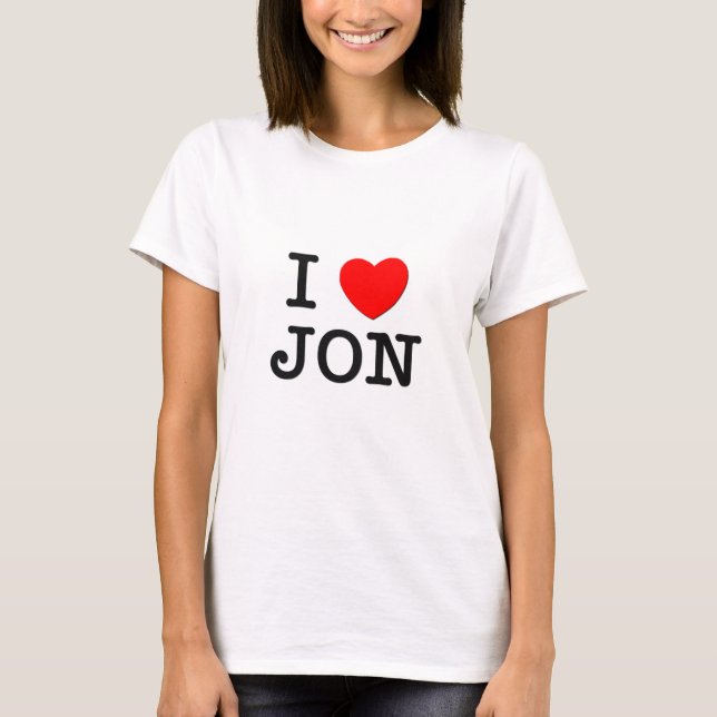 I Love Jon T-Shirt (Front)