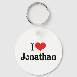 I Love Jonathan Keychain