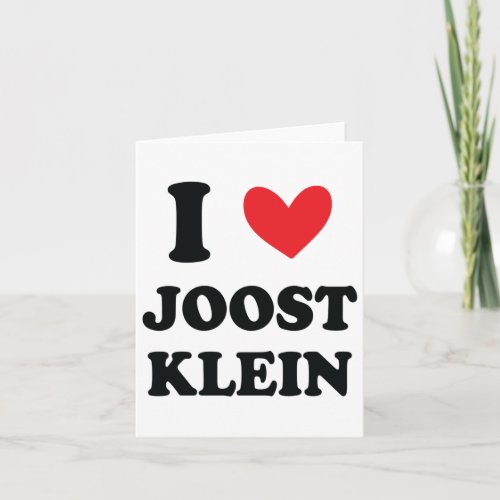 I Love Joost Klein I Heart Joost Klein Unisex Desi Card