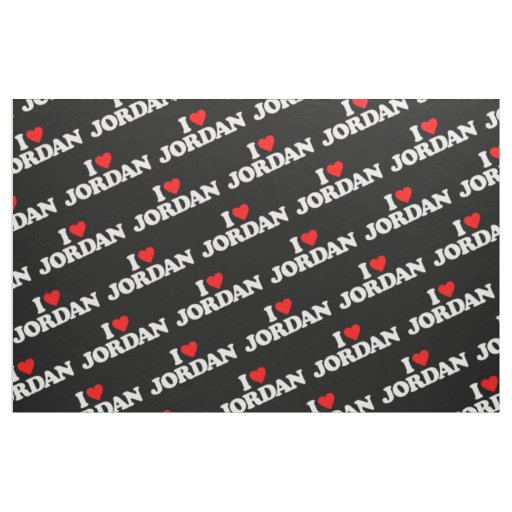 I LOVE JORDAN FABRIC