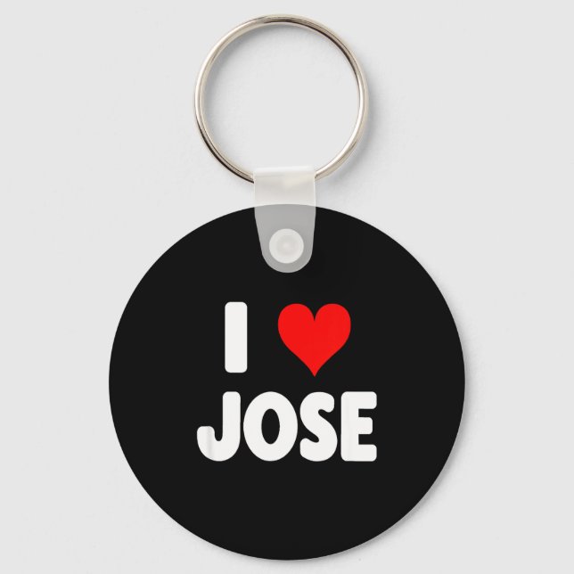I Love Jose - Heart  Keychain (Front)