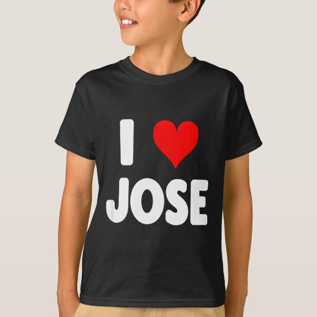 I Love Jose - Heart  T-Shirt (Front)