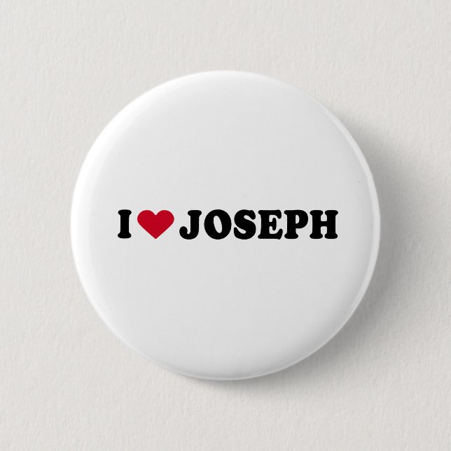 I LOVE JOSEPH PINBACK BUTTON (Front)