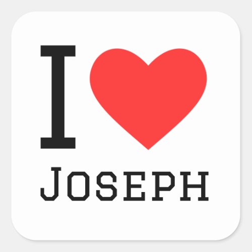 I love joseph square sticker