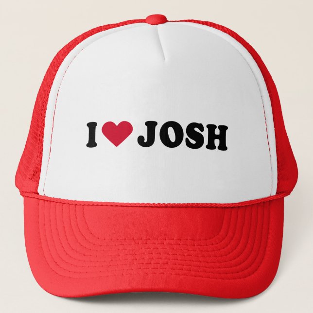 I LOVE JOSH TRUCKER HAT (Front)