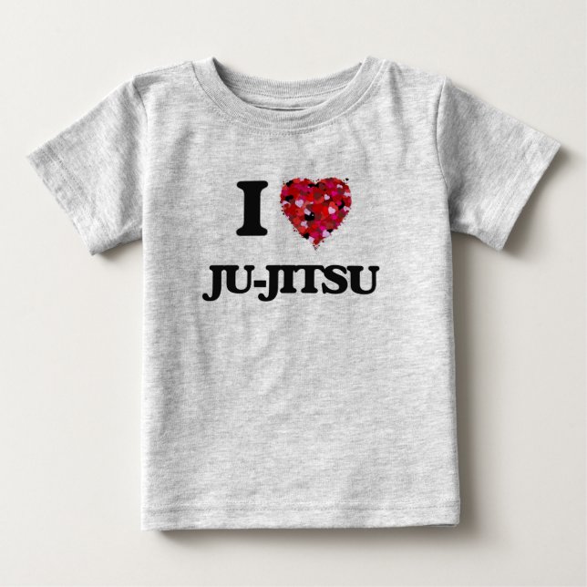 I Love Ju-Jitsu Baby T-Shirt (Front)
