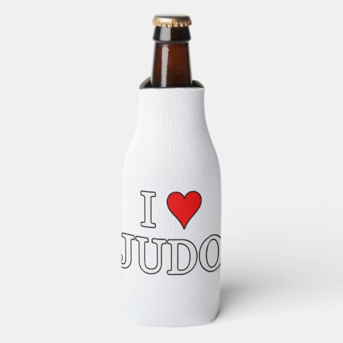 I Love Judo Bottle Cooler