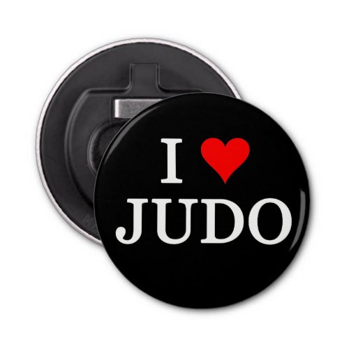 I Love Judo Bottle Opener
