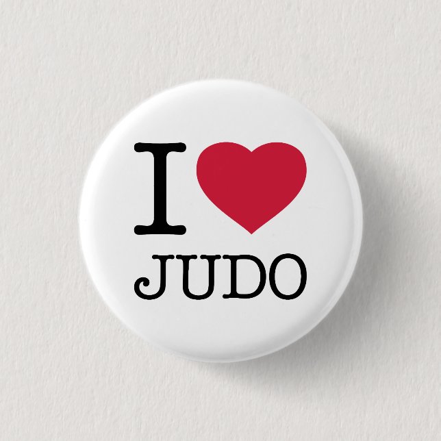 I LOVE JUDO BUTTON (Front)
