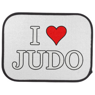 I Love Judo Car Floor Mat