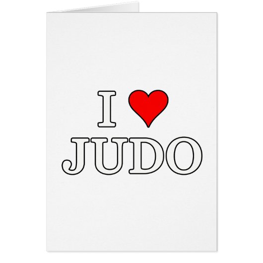 I Love Judo Cards (Front)