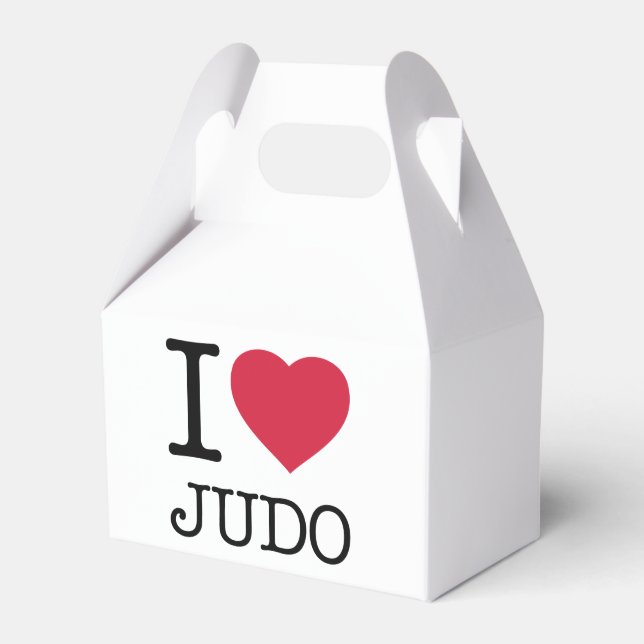 I LOVE JUDO FAVOR BOXES (Front Side)