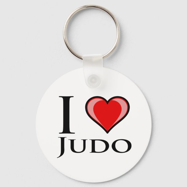 I Love Judo Keychain (Front)