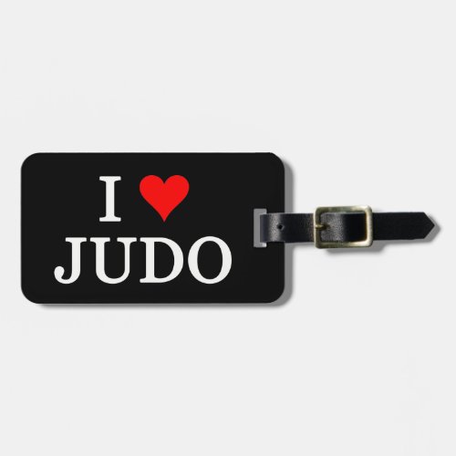 I Love Judo Luggage Tag