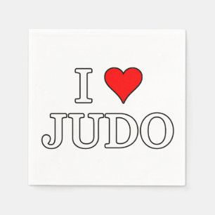 I Love Judo Napkins