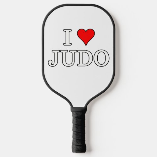 I Love Judo Pickleball Paddle