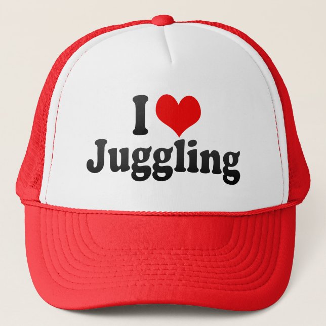 I Love Juggling Trucker Hat (Front)