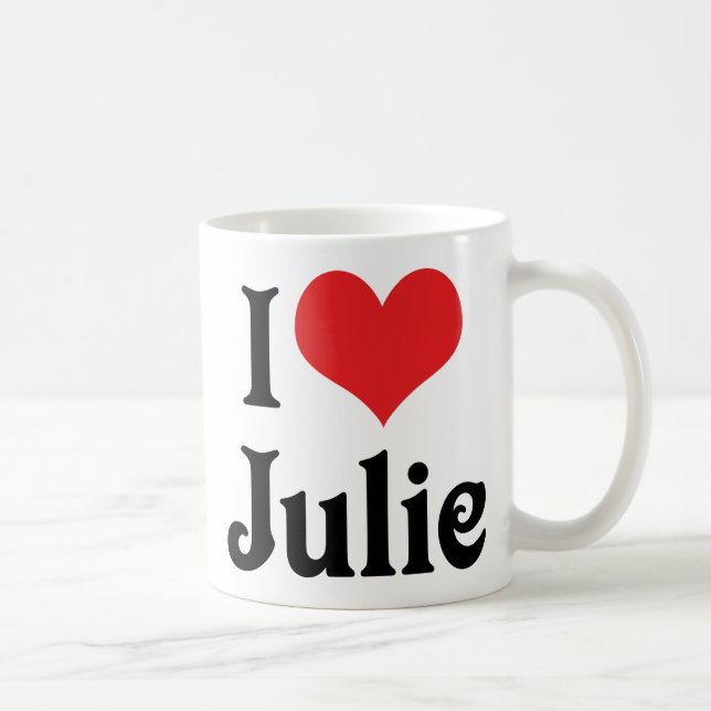 I Love Julie Coffee Mug (Right)