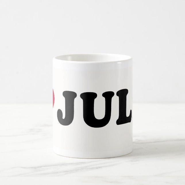 I LOVE JULIE COFFEE MUG (Center)