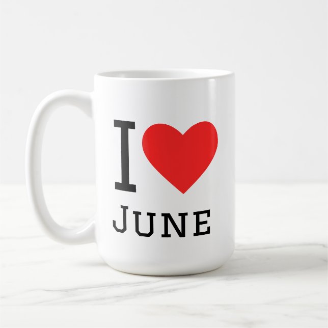I love June Coffee Mug (Left)