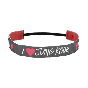 I Love Jung Kook Concert T-Shirt Athletic Headband